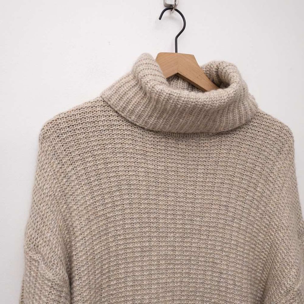 Madewell Ribbed Turtleneck Tunic Sweater Size Medium - Picture 6 of 9